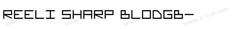 REElI Sharp BlodGB字体转换